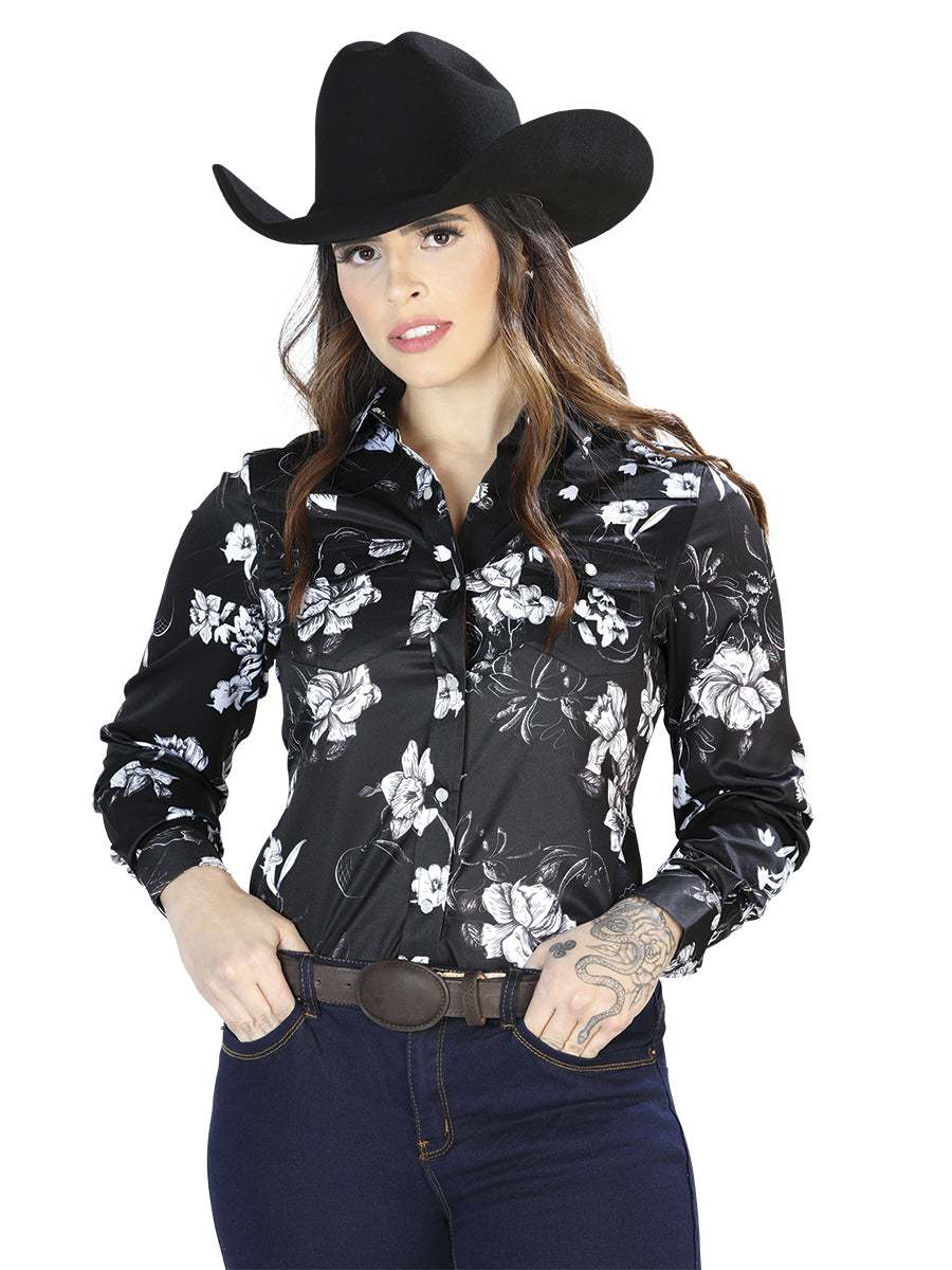 Womens Mustard Long Sleeve Western Shirt 44110