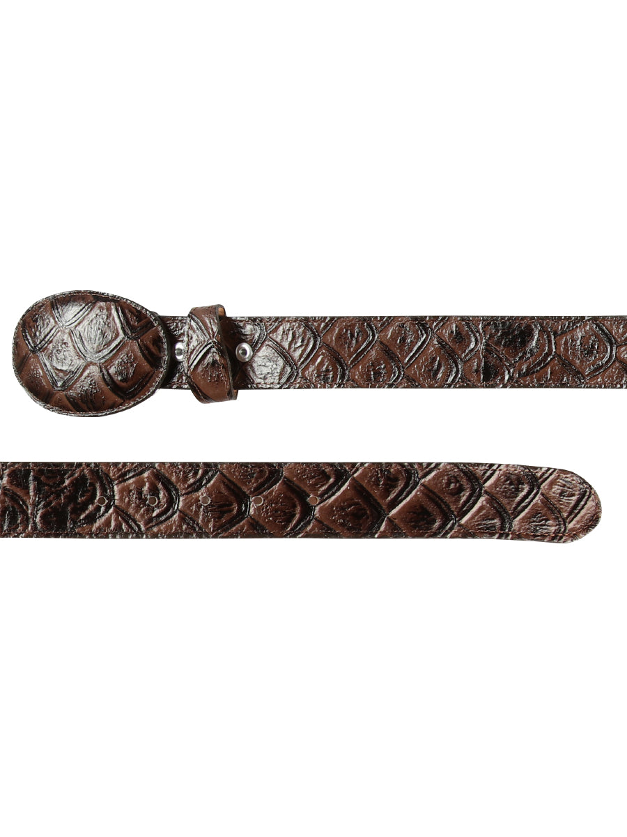 Cowboy Belt - El General  - Imitation- Pirarucu - Brown 44668