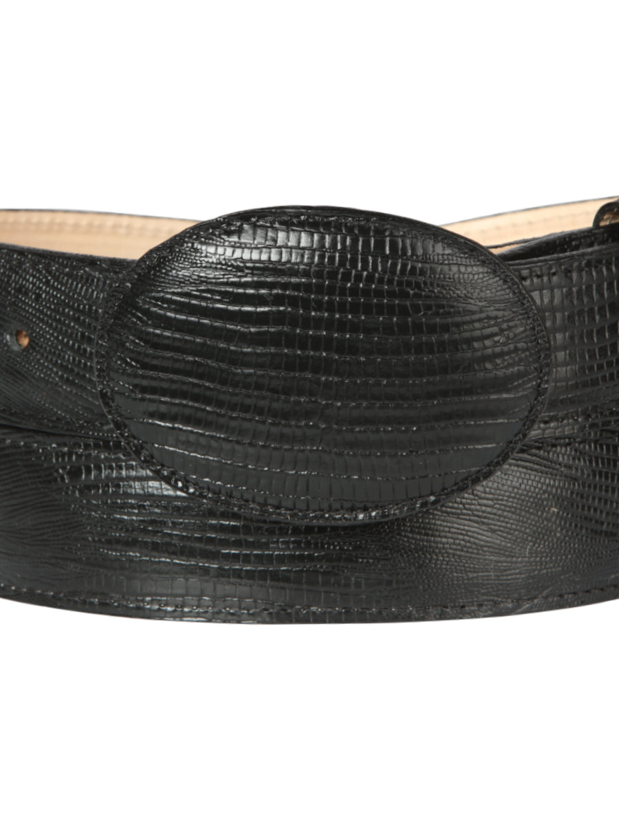 Cowboy Belt - El General  - Imitation Lizard - Black 44670