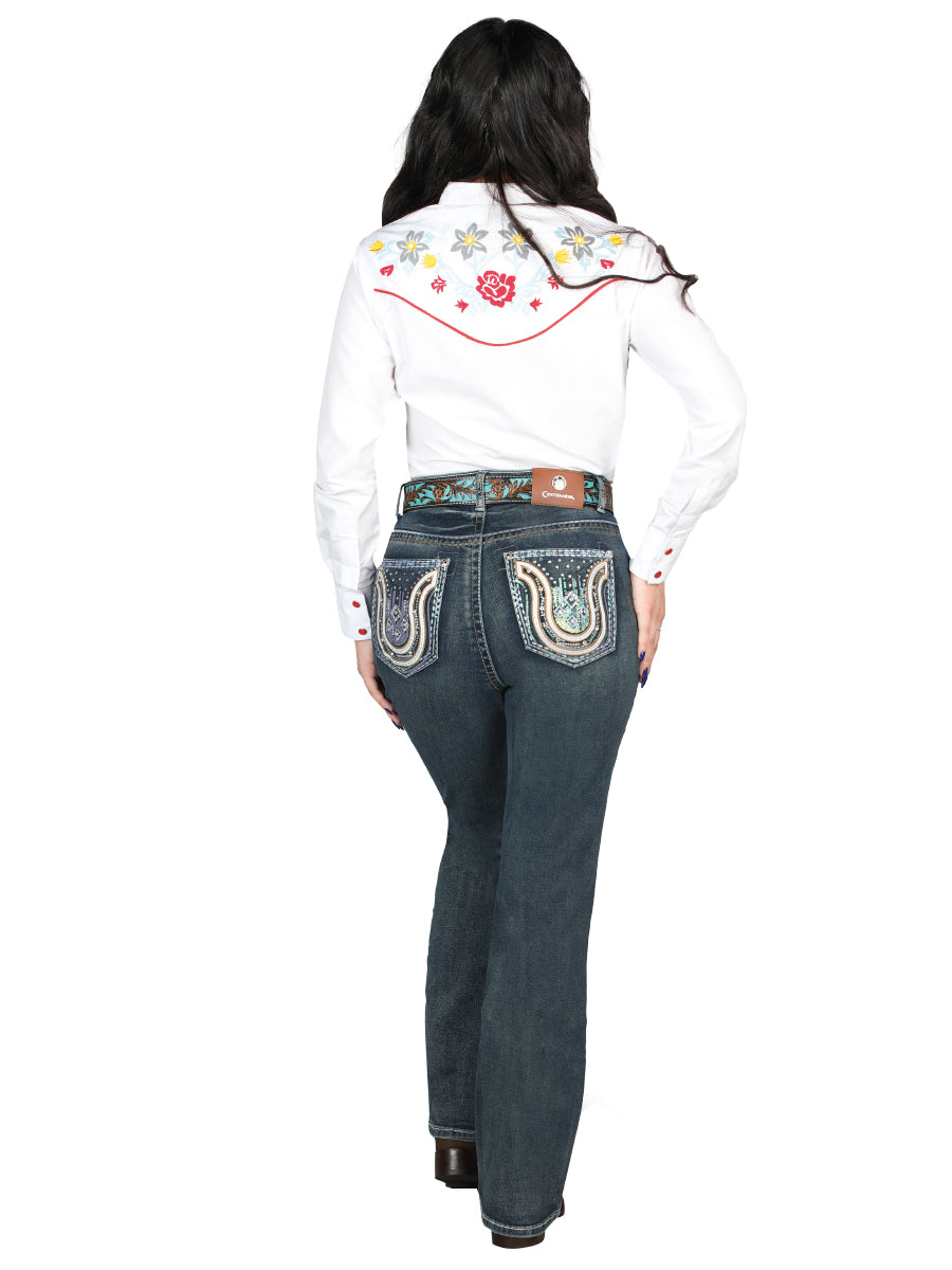 Centenario Bootcut Denim Jeans - Dark Blue 45029