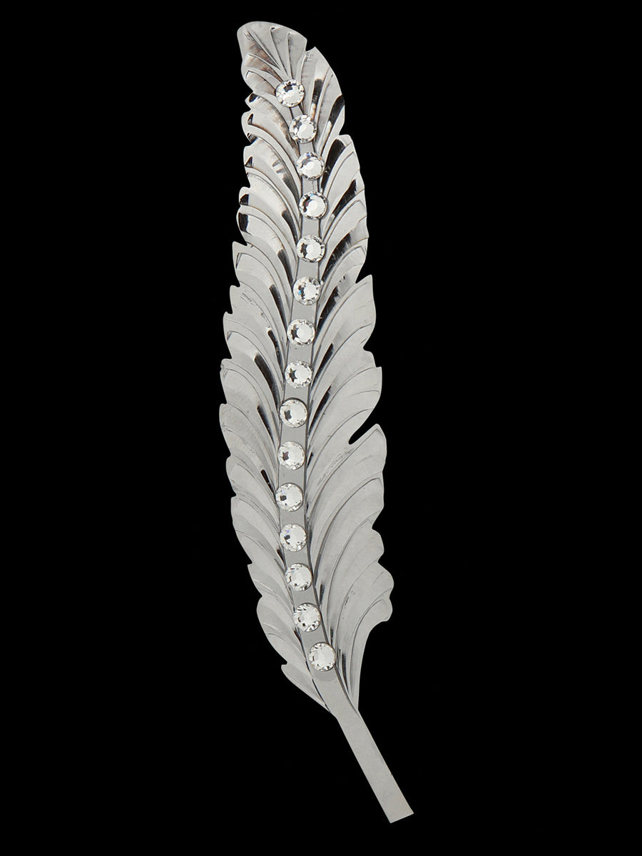 Decorative Feather with Stone Detail 45203