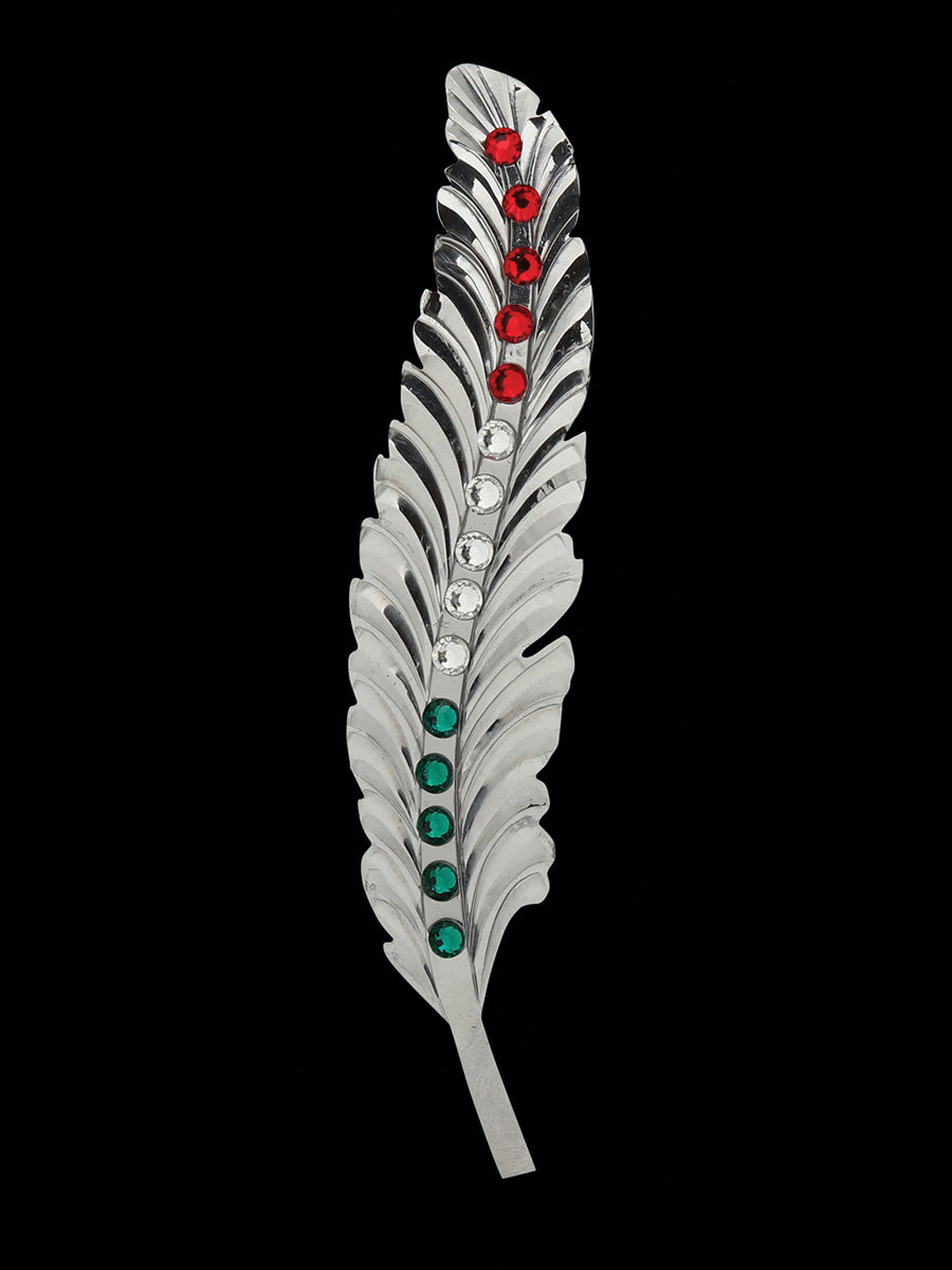 Decorative Feather with Stone Detail 45203