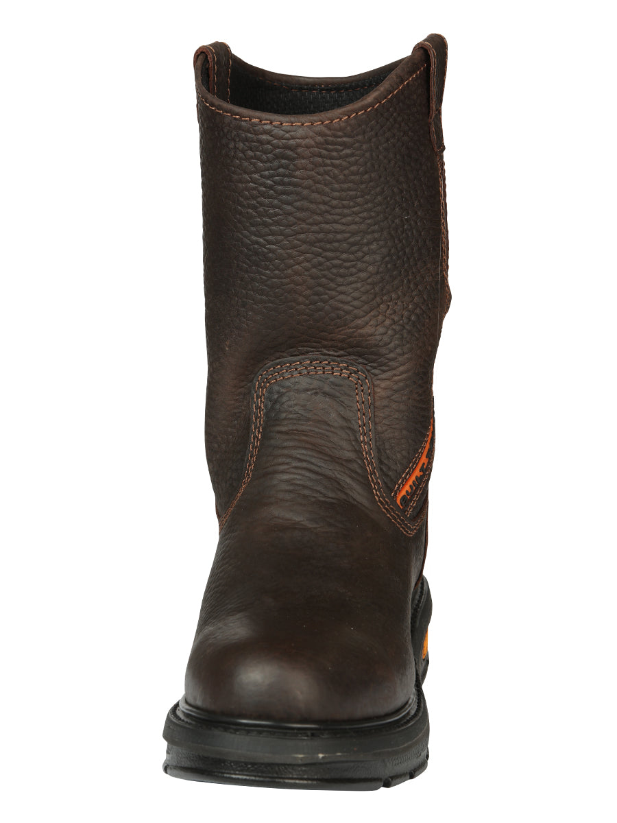 Buffalo & Bull Men’s Work Boots with Toe Cap Bovine Leather - Rino Moka 45260