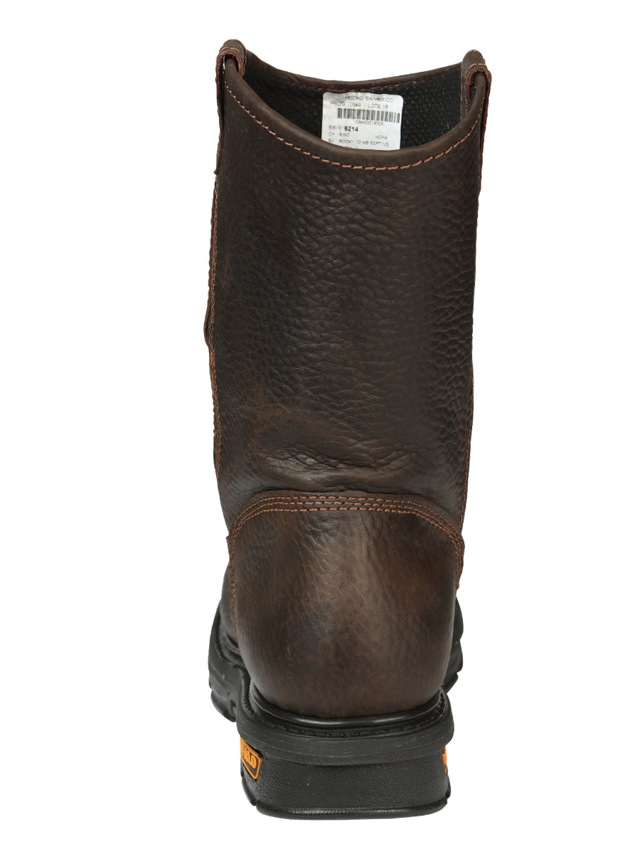 Buffalo & Bull Men’s Work Boots with Toe Cap Bovine Leather - Rino Moka 45260