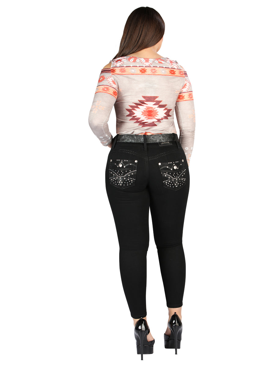 Centenario Hip-Up Skinny Denim Jeans - Black 45318