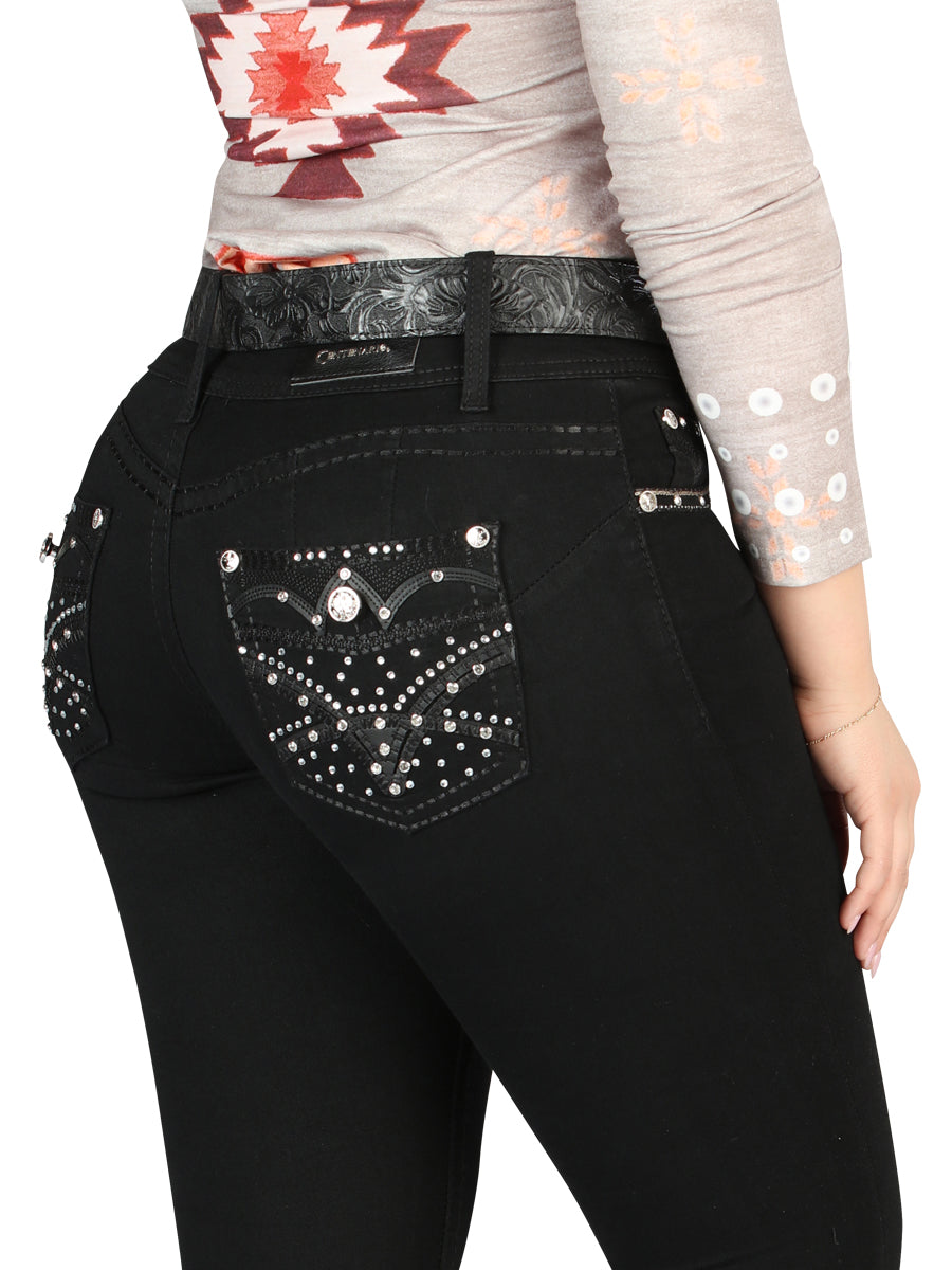 Centenario Hip-Up Skinny Denim Jeans - Black 45318