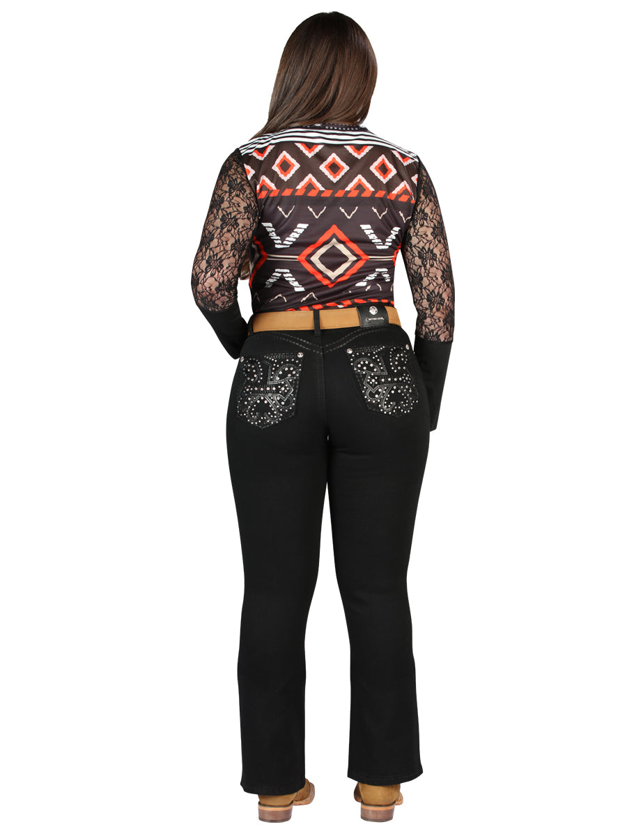 Centenario Hip-Up Bootcut Denim Jeans - Black 45320