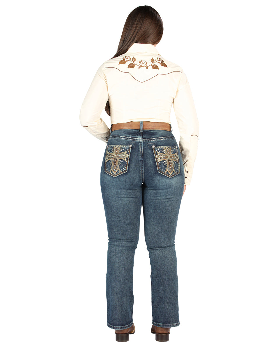 Centenario Bootcut Denim Jeans - Dark Blue 45323