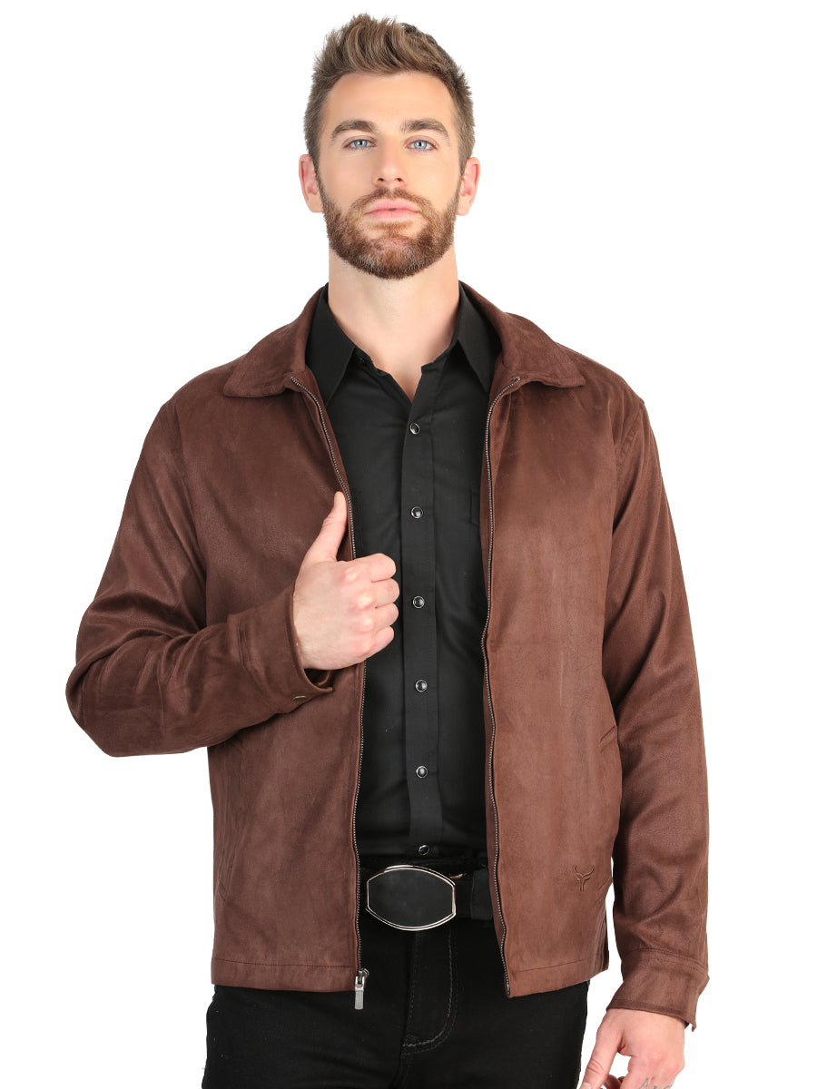 El General Men’s Suede Jacket - Brown
 45649