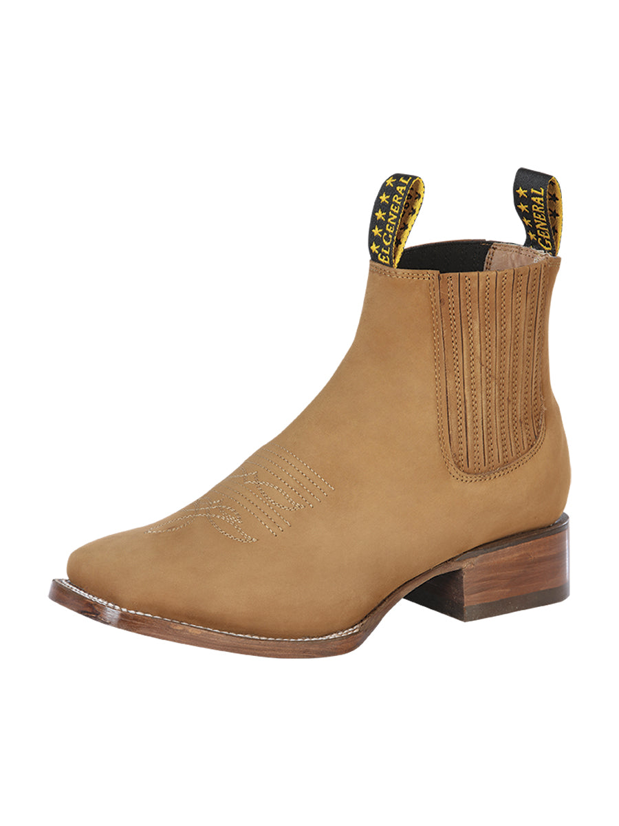 El General Men’s Ankle Boots - Nobuck Old Gold

 126196