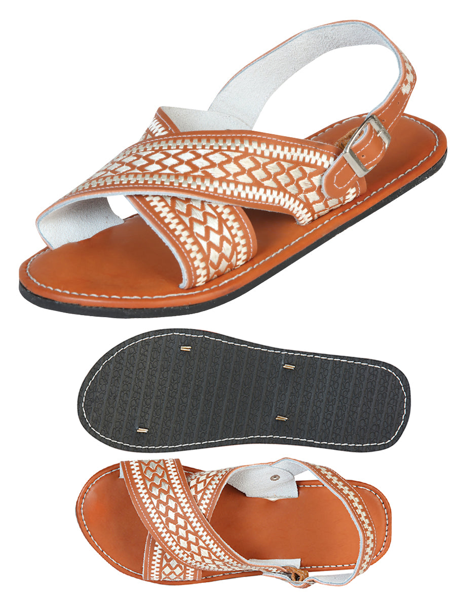 Mexican Artisanal Sandals 50% Leather, 50% Synthetic Natural 603796