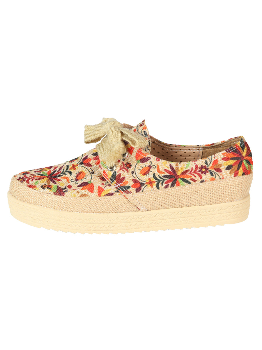 Mexican Artisanal Yute Tennis 50% Cotton, 50% Polyester Multicolor 603959